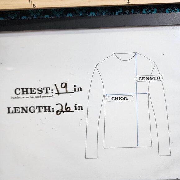 Consequence Mens Small Turquoise Black Long Sleeve Button-Up Shirt - Picture 5 of 12